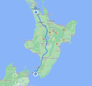 Auckland to Wellington by Northern Express