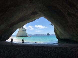Grand Rocks Cathedral Cove New Zealand by Alex Filgate