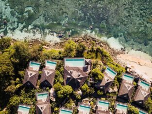 Aerial image Hilton Seychelles