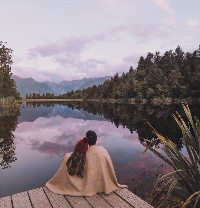 Lake Matheson New Zealand by Willabelle Ong