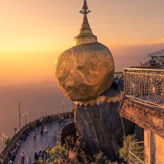 Golden Rock temple Myanmar