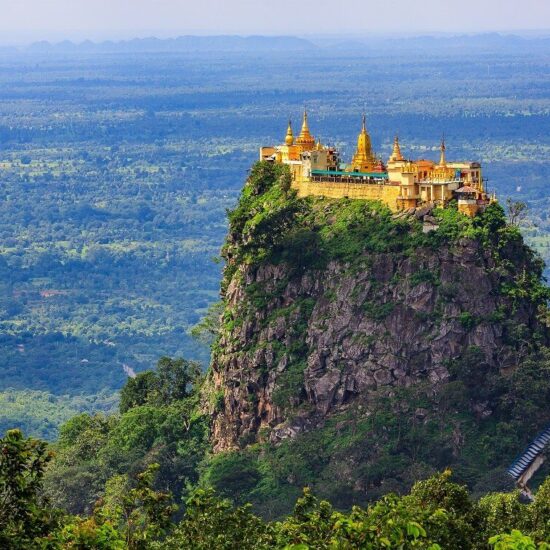 Mount Popa near Bagan, Myanmar