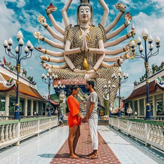 Wat Plai Laem is a Buddhist temple in Samui