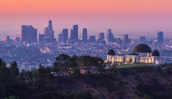 Griffith Park at twilight Los Angeles