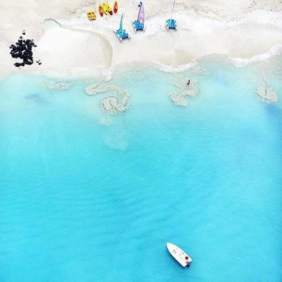 Antigua aerial beach image