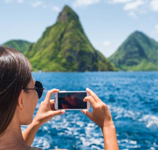 St Lucia selfie