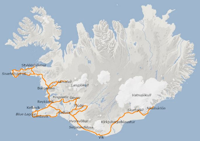 Iceland South and West self drive holidays